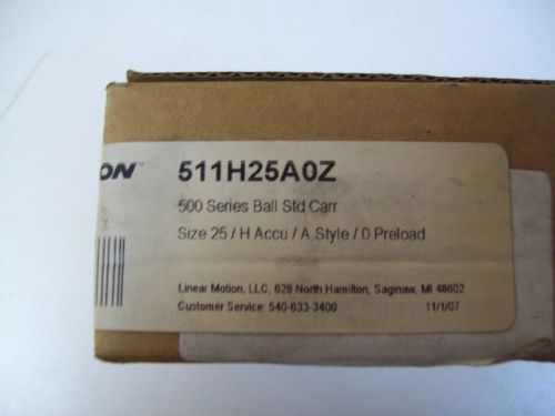 THOMSON 511H25A0Z LINEAR RAIL BALL GUIDE 25mm BEARING CARRIAGE - NEW - FREE SHIP