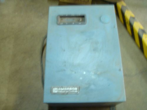 Emerson 10hp motor controller with locking electrical box for sale