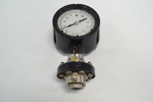 Ashcroft liquid filled with diaphragm pressure 0-14psi 4 in 1 in gauge b258343 for sale
