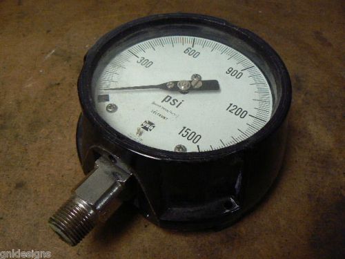 Ametek u.s.gauge 1981-150033 solfrunt process gauge, 1500 psi, 4.5&#034; for sale