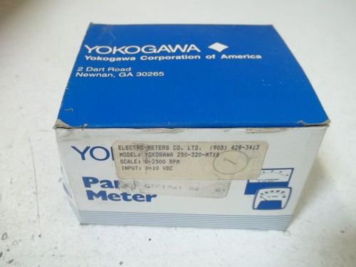 YOKOGAWA 250-320-MTXS PANEL METER 0-2500 RPM *NEW IN A BOX*