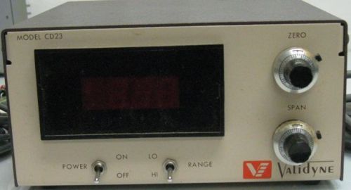 Validyne Digital Transducer Display Model CD23 and Transducer DP15-TL, lot