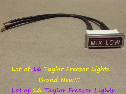 16 taylor mix low indicator light for wendy&#039;s frosty 758 for sale