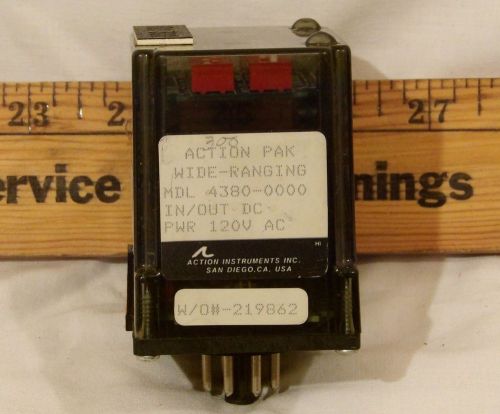 ACTION PAK 4380-0000 WIDE-RANGING 120V-AC IN/OUT DC RELAY