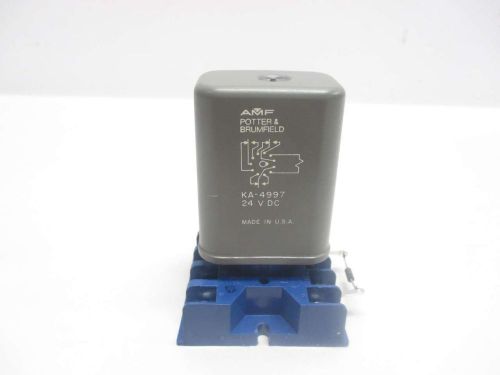 New potter brumfield ka-4997 w/ base assembly plug in 24v-dc relay d481544 for sale