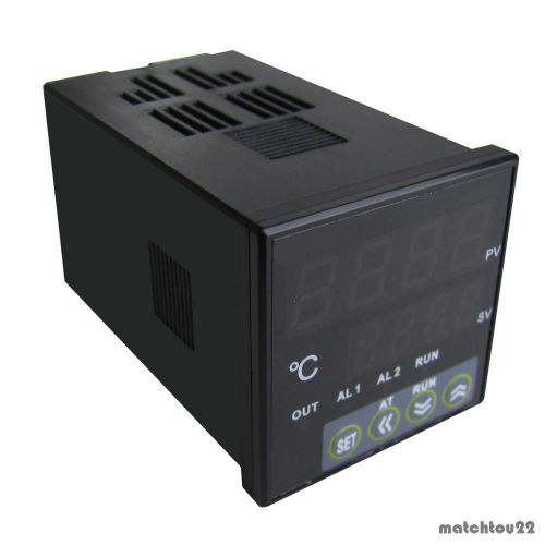 Dual Digital LED PID Temperature Controller + K-Thermocouple + 25A SSR