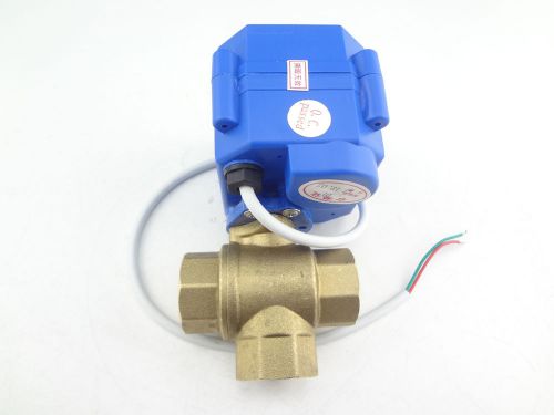 3 way motorized ball valve DN15(reduce port),T port,electric ball valve