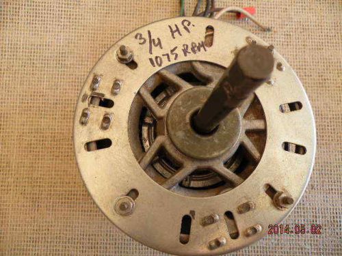 ELECTRIC MOTOR 3/4 HP 230-V. 1-PH, 1075 RPM, 5.5 AMPS.