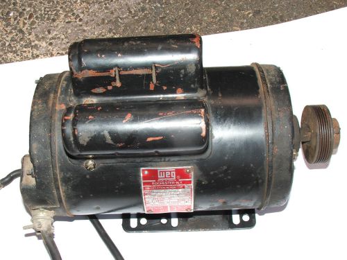 CAMPBELL HAUSFELD COMPRESSOR 25 amp MOTOR 5HP 230V 3370rpm; WORKS; FAST SHIPPING