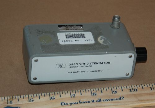 HP 355D Opt. 001 VHF Step Attenuator 0-120dB (AD2)