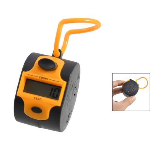 Orange black plastic 5 number golf digital hand tally counter gift for sale