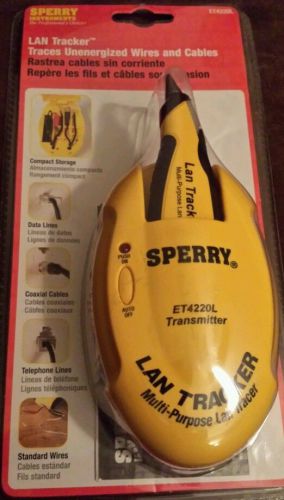 SPERRY INSTRUMENTS LAN TRACKER ET4220L TRACES UNENGERIZED WIRES &amp; CABLES-NEW