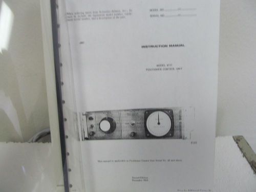 Scientific Atlanta 4111 Positioner Control Unit Instruction Manual