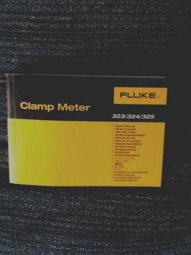 Fluke/clamp meter users manual-323/324/325 for sale