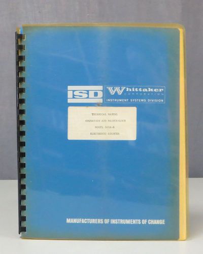 ISD Whittaker Corporation Model 361A-R Electronic Counter Technical Manual