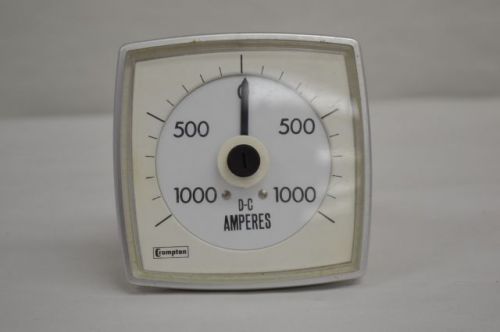 Crompton 016-05ca-gbtm panel meter 1000/0/1000a amp dc amperes ammeter d203768 for sale