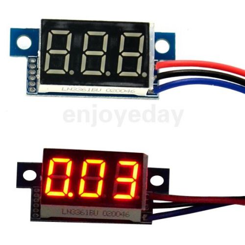 New red led panel meter digital voltmeter dc 0-30v for sale