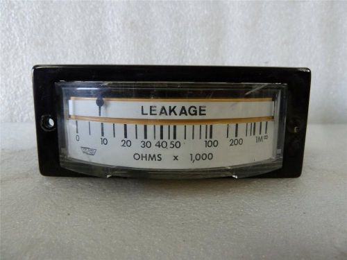 Eil instruments leakage ohms x 1000 meter for sale