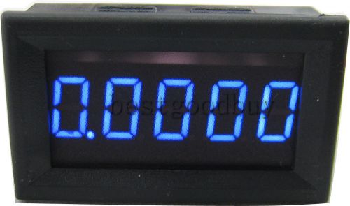 5 digit dc 0-3.0000a digital ammeter blue led amp meter ampere panel meter gauge for sale
