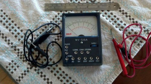 RCA WV-516A Volt meter voltmeters ohm electrical test meters amp amps tester