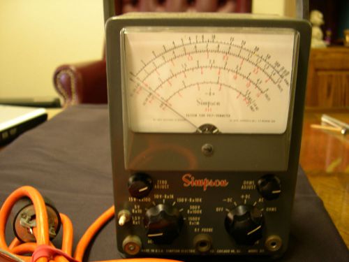 Vintage  simpson multimeter model 311 vacuum tube volt-ohmmeter real nice! for sale