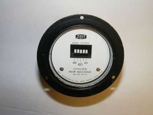 JBT Instruments Meter  100 - 130 volts  Model 31-FHXX