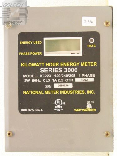 National Meters Industries Inc. K3223 Kilowatt Hour Energy Meter