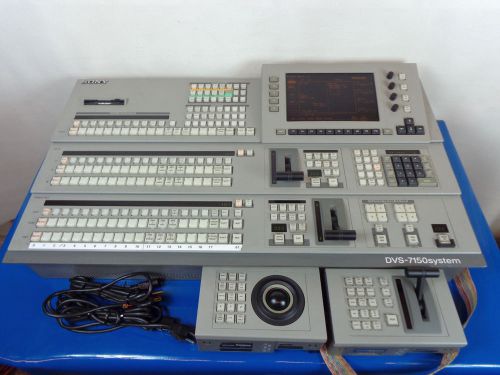 SONY BKDS 7017 SWITCHER CONTROL PANEL w/ 7075 CONTROL PANEL REMOTE ADAPTERS