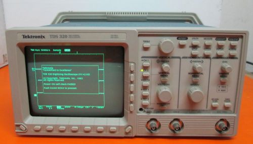 TEKTRONIX TDS 320 TDS320 TWO CHANNEL OSCILLOSCOPE 100MHz 500MS/s