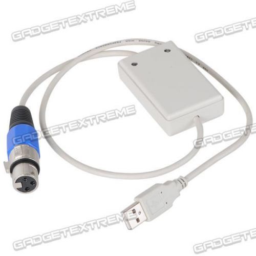 Dmx512 usb to dmx interface adapter computer software satge lighting controller for sale
