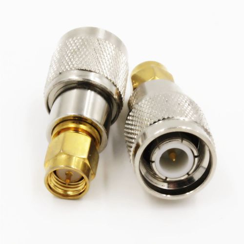 1pcs TNC male plug to SMA male plug RF coaxial adapter connector
