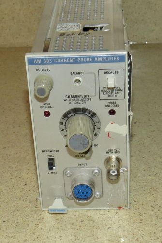 Tektronix am503 current probe amplifier plug in- b for sale