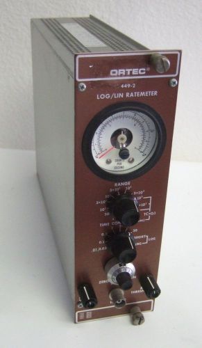 ORTEC Model 449-2 LOG/LIN Ratemeter BIN Module 960 REV 27 AG&amp;G