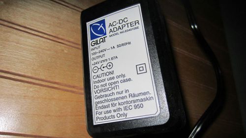 Gilat ac adapter hp hewlett packard iec 950 / 24 vdc  1.67a 100-240 volt input for sale