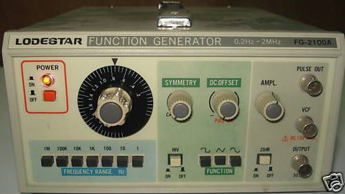 Lodestar fg-2100a function generator 0.2hz-2mhz for sale