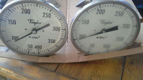 (2) taylor bi-therm temperature 50-400f 5 in gauge 1/2in npt 12&#034;  ba5112e012 for sale