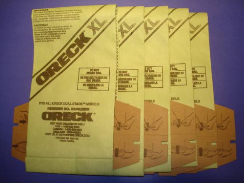 5 GENUINE ORECK HYPO VACUUM BAGS FOR XLPRO16 DUAL STACK