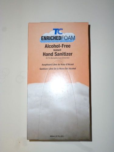 Tc 750592 enriched foam alcohol free  hand sanitizer 12 800 ml refills 5/13 for sale