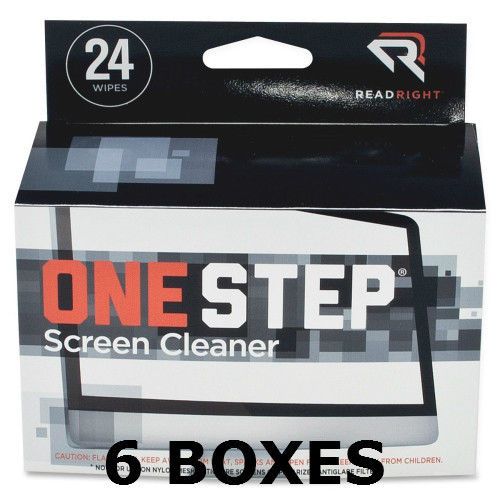 OneStep Screen Cleaner RR1209 (24 Wipes Per Box) NEW - Lot of 6 Boxes