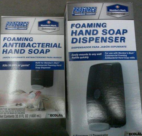 Proforce  foaming hand soap 1 dispenser+2 antibacterial soap refill -  value kit for sale