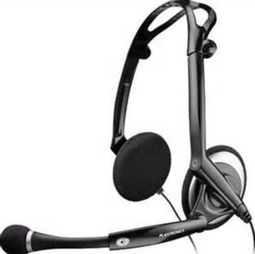 Plantronics Stereo Audio DSP-400 Foldable Computer Headset Digitally Enhanced