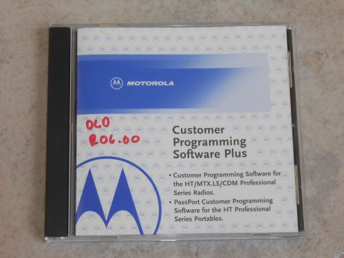 Motorola Customer Programming Software CPS HVN9025H for HT MTX.LS CDM