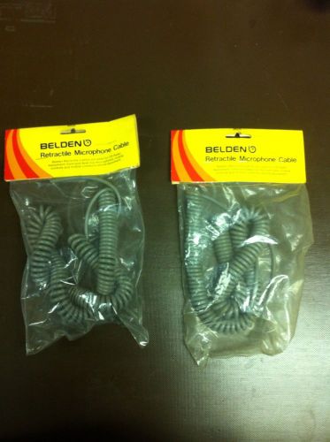 Belden 8605 retractable microphone cable 24 awg 1 conductor lot of 2 for sale