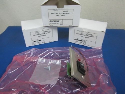 Lot of 3 Dukane Switchplate Call/PVCY LED 1 Gang 9A4303 NEW IN BOX