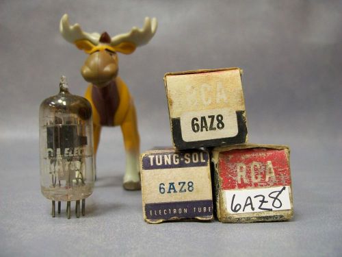 6az8 vacuum tubes  lot of 3  rca / tung-sol for sale