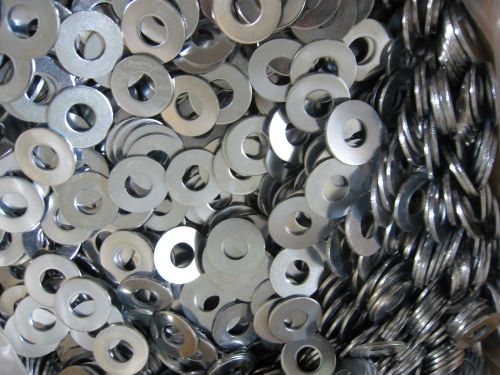 Flat washers 3/8&#034; uss zinc plated - grade 2 - steel - 500 pack for sale