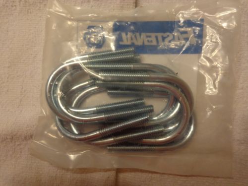 1/4&#034;-20 x 3/4&#034; pipe size zinc plated round bend u-bolt qty 10 for sale