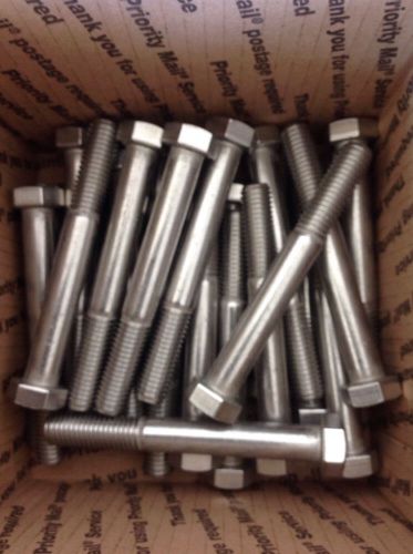 5/8-11 x 5&#034;  Stainless Hex Bolt 18-8 LOT OF 26