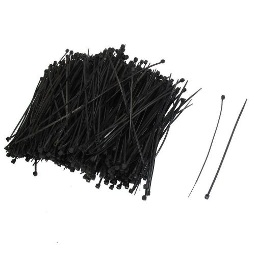 1000Pcs Black 2.0x80MM,2.0x120MM,2.0x150MM Self Locking Wire Cable Zip Tie