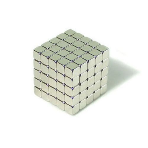 125pcs 5/32&#034; x 5/32&#034; x 5/32&#034; Block 4x4x4mm Neodymium Magnets Craft Permanent N35